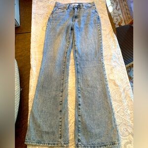 Pistola Blue Flare Wide Leg Jeans